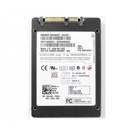 16GB Samsung, MLC 2.5, SATA II, SSD