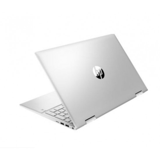 HP 15.6 Pavilion x360, Convertible 2-in-1, FHD+, Intel i5-1235U 12th Gen, 512GB SSD NVMe M.2, 12GB DDR-4 SDRAM, Backlit Keyboard, Bluetooth, Built-in Microphone, Built-in Webcam, Intel XE Graphics, Touchscreen, Wi-Fi, Natural Silver Laptop, Win 11 Home