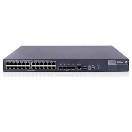 HPE Aruba A5800 Series, 24 Port (24G PoE+), A5800-24G-PoE, Layer-3 Rack Mount Switch. H3C S5800-32C-PWR