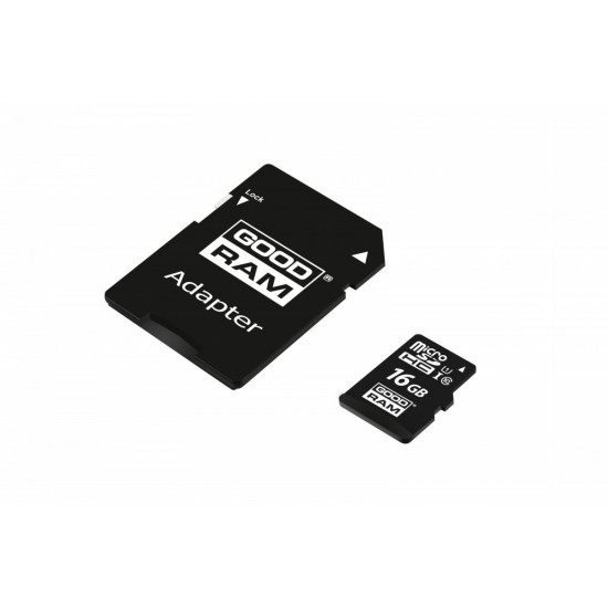 Card microSDHC 16GB CL10 + adapter