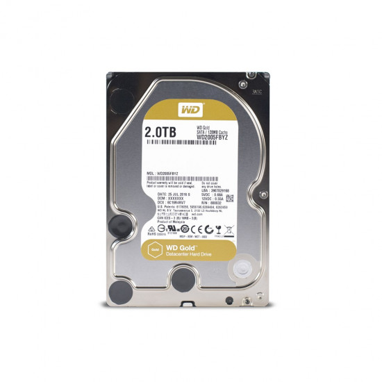 Western Digital Gold internal hard drive 2 TB 7200 RPM 128 MB 3.5 Serial ATA III