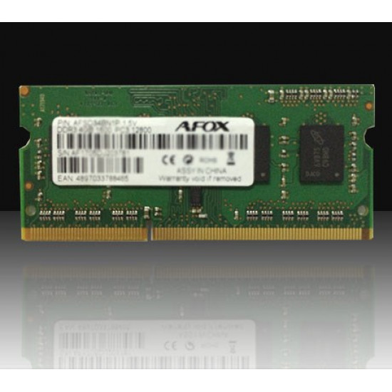 AFOX AFSD34BN1P memory module 4 GB 1 x 4 GB DDR3 1600 MHz