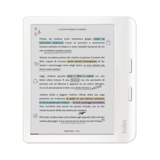 Rakuten Kobo Libra Colour e-book reader Touchscreen 32 GB Wi-Fi White